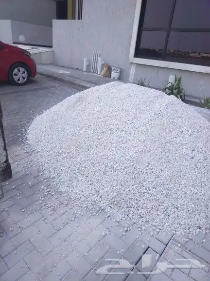 بحص ابيض كسر رخام 6