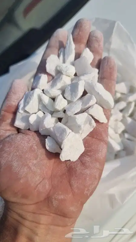 بحص ابيض كسر رخام 7