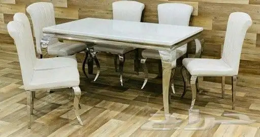 طاولات طعام ماليزية وطاولات خشب رخام زجاج جودة ممتازة 2