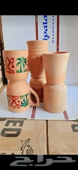 كاسات شاي فخار كاسه فخار 0