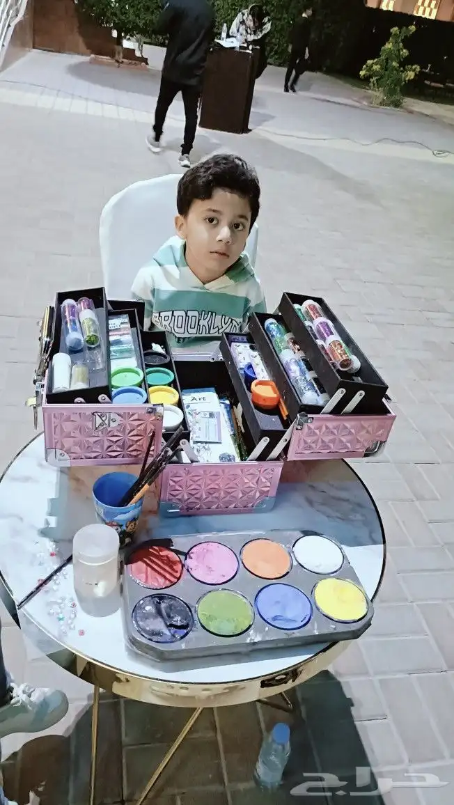 مهرجه الرياض.مسابقات .رسم علي الوجه .شخصيات كرتونيه 19