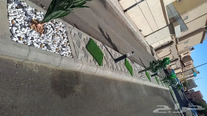 عشب طبيعي وظلات جلسات خارجية 3