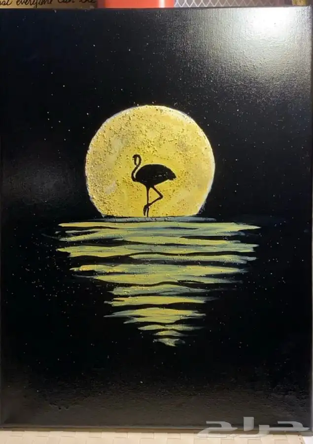 لوحة كانفس 40 30 مرسومة يدويا 0