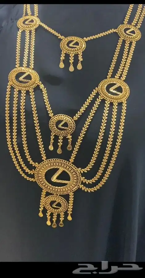 قلادة مطلية .. روعة مثل الذهب تمام ا   السبحات النسائية 1