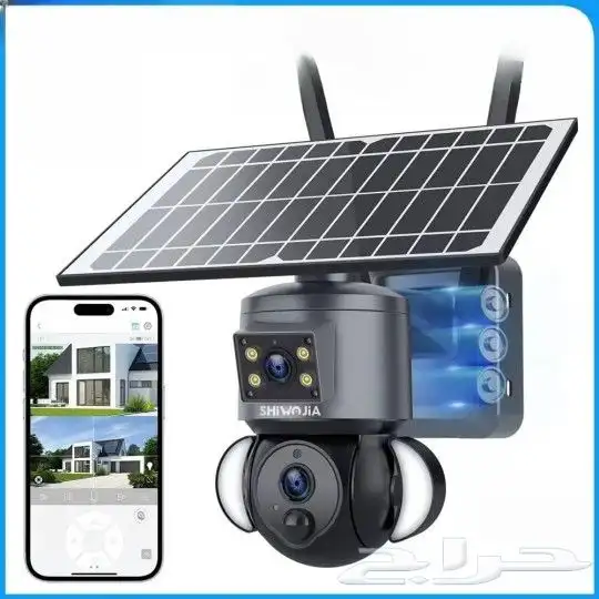 كاميرا الطاقة الشمسية بعدستين متحركة وثابتة 1