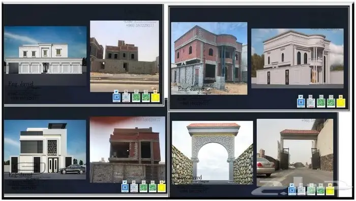ديكورات خارجيه جي ار سي التصميم الاخلي و تصميم واجهات 2