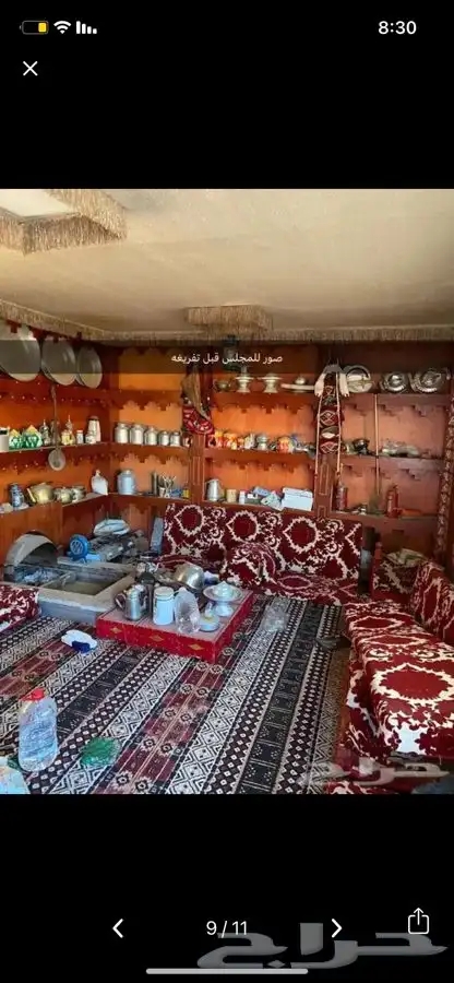 مجلس برتبل ثابت بدون كفرات مجهز مشب 3