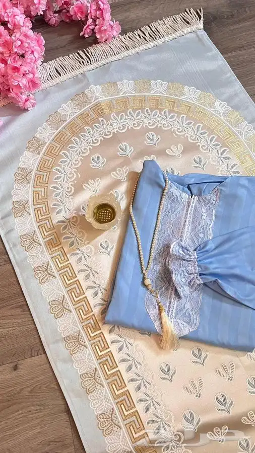 اطقم شراشف صلاه مع السجاد 23