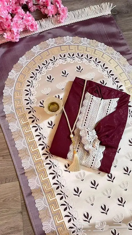 اطقم شراشف صلاه مع السجاد 14