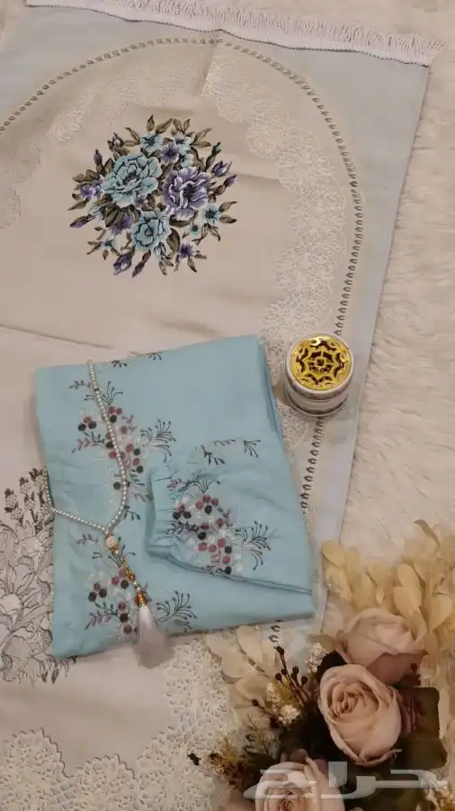 اطقم شراشف صلاه مع السجاد 24