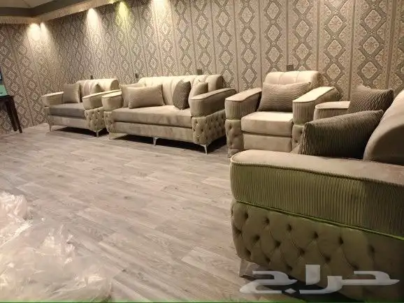 طقم كنب جاهز 5 قطع الدفع عند الاستلام 3