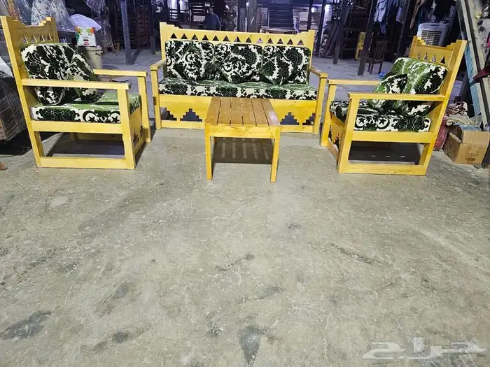 كراسي شعبيه وx حديد خشب تفصيل 0