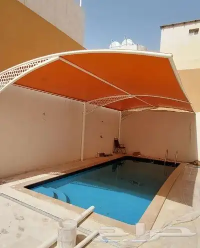 مظلات سواتر جلسات مواقف سيارات هناجر مستودعات 9