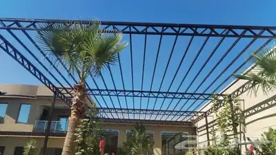 مظلات سواتر جلسات مواقف سيارات هناجر مستودعات 0