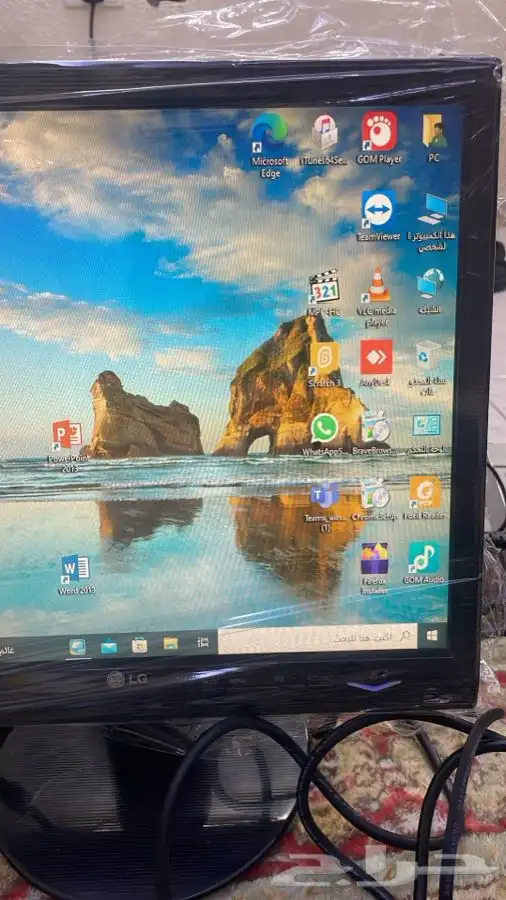 كمبيوتر ديل i7 سريع مع شاشة وكامل الاغراض ويندوز 10 13