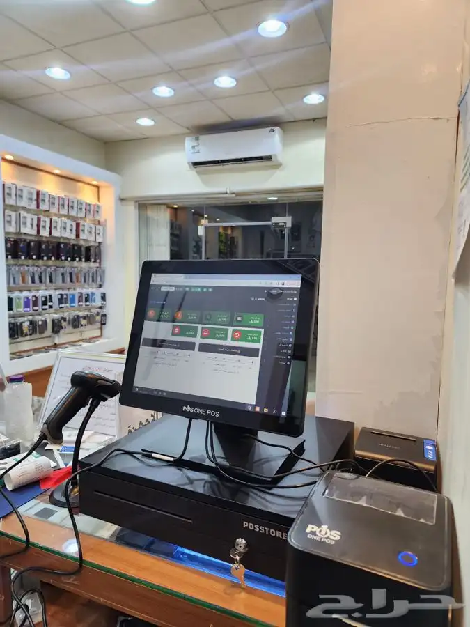 كاشير لمس عادي ايباد ومحمول متوفر مستخدم وجديد بضمان 0