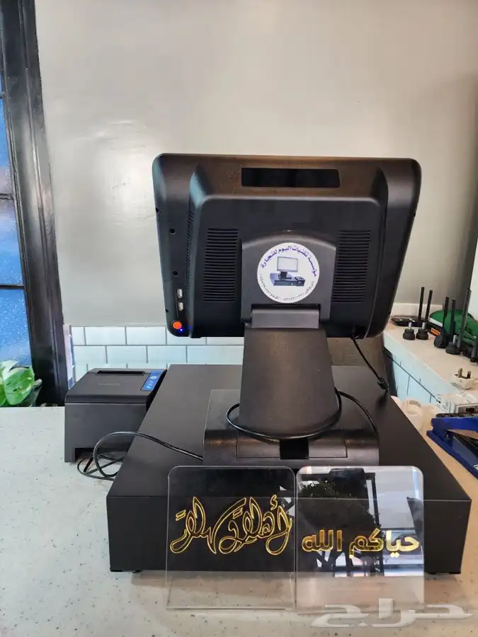 كاشير لمس عادي ايباد ومحمول متوفر مستخدم وجديد بضمان 12