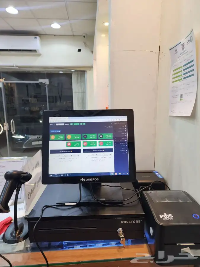 كاشير لمس عادي ايباد ومحمول متوفر مستخدم وجديد بضمان 2