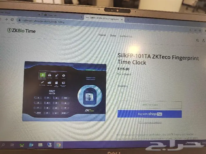 جهاز بصمة جديد بالكرتون zkteco 0