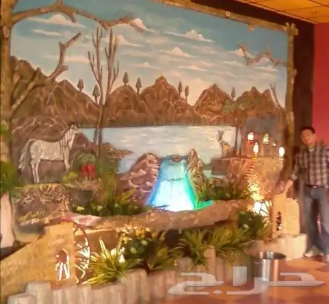 لوحات فنيه نحت بارز على الجدار 1