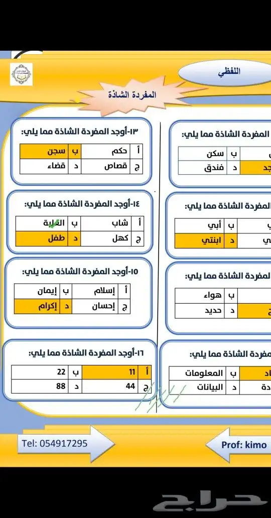 مدرس تحصيلي مصري خبير 9