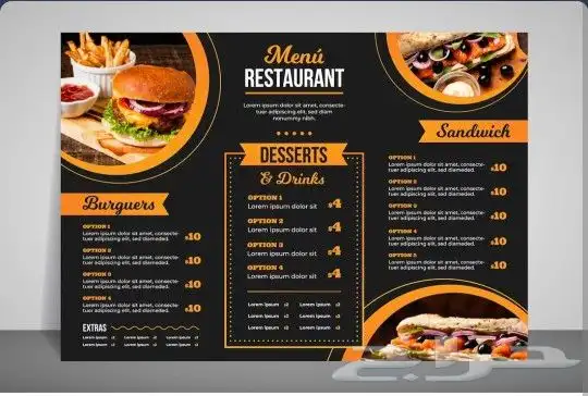 طباعة منيو مطاعم وكافيهات 6