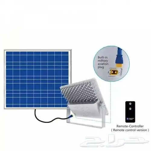 كشاف قوي جدا على الطاقة الشمسية 6300 شمعه بريموت تحكم . 6