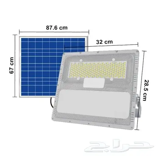 كشاف قوي جدا على الطاقة الشمسية 6300 شمعه بريموت تحكم . 7