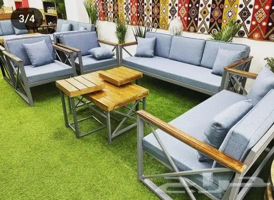 تفصيل كنب وجلسات داخليه وخارجيه وستائر حسب طلب جميع انواع 2