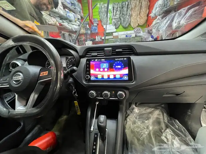 تركيب شاشه نيسان صني 2023 6