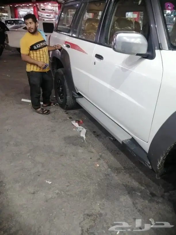 صدام مع لحيه سوبر سفاري مستخدم امامي صدام فتك لحيه باترول قط 8