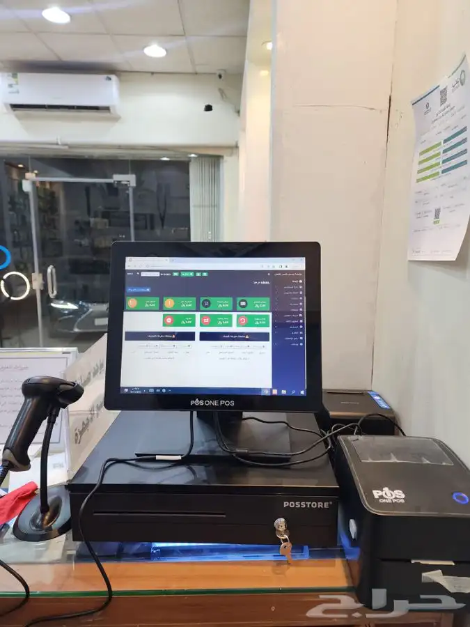 كاشير لمس وايباد اجهزة محمول ميزان باركود طابعة بوليصة 4