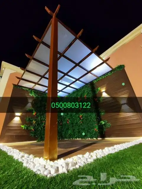 اصباغ ديكورات مضلات سواتر بديل رخام بديل خشب عشب صناعي 5