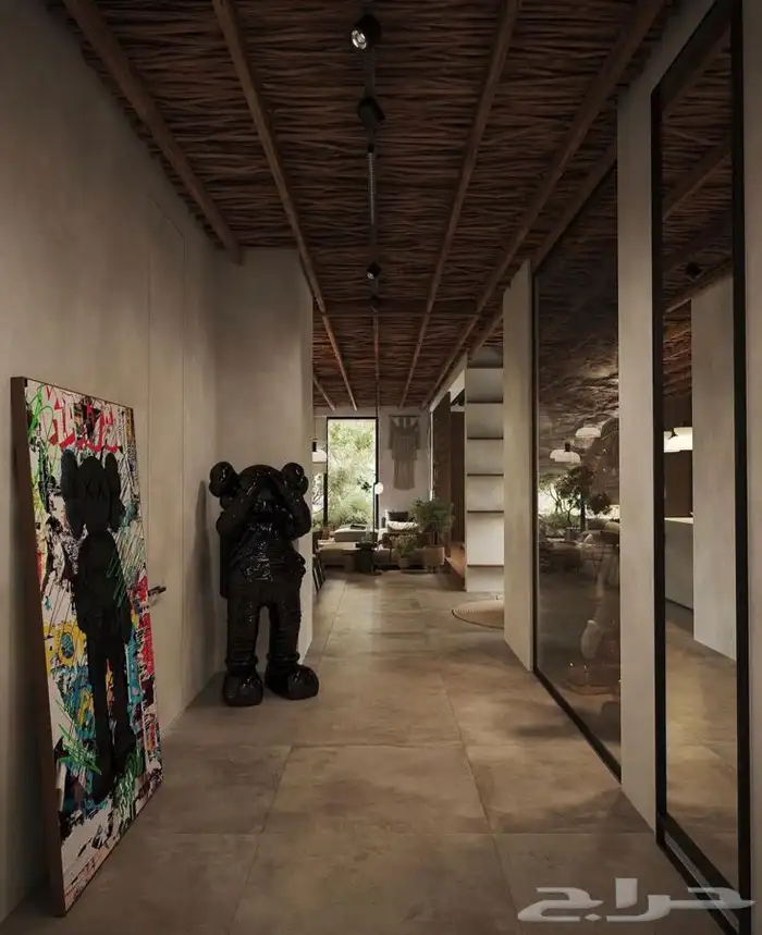 بناء كوخ وديكور الاستراحات والجلسات الخارجية والداخلية 11