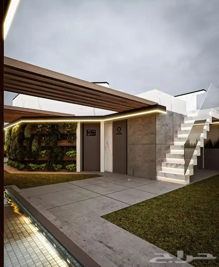 بناء كوخ وديكور الاستراحات والجلسات الخارجية والداخلية 26