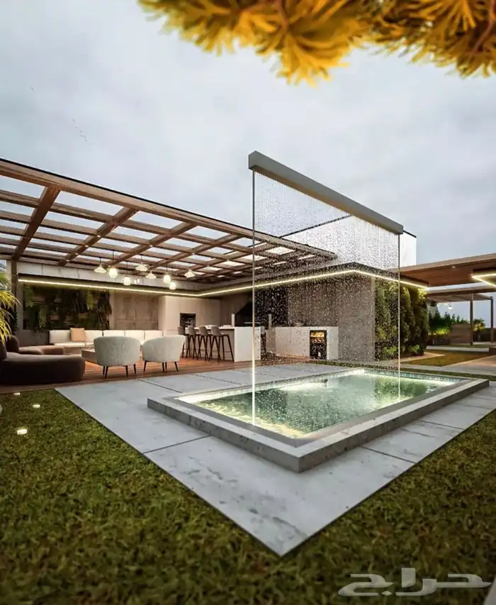 بناء كوخ وديكور الاستراحات والجلسات الخارجية والداخلية 5