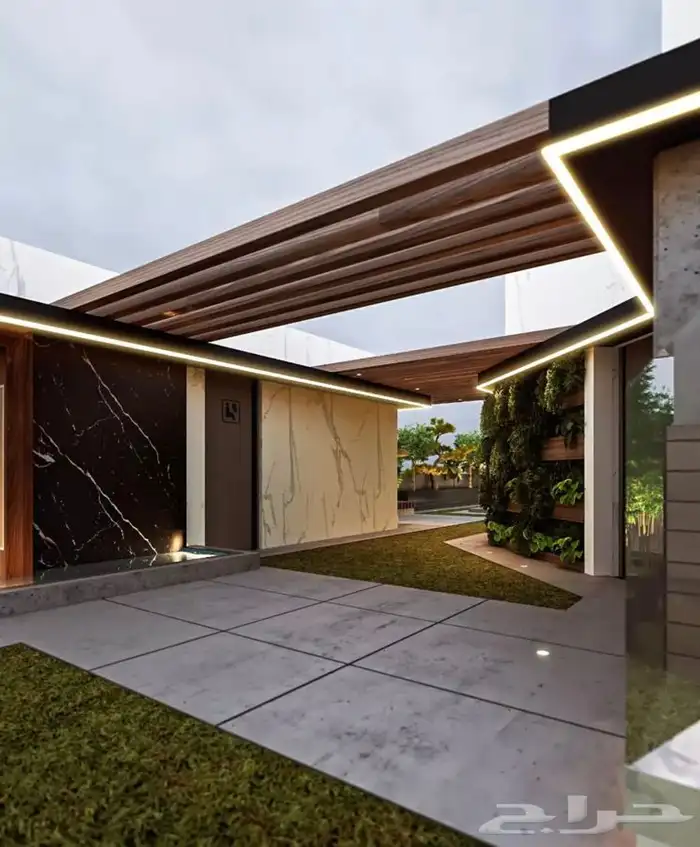 بناء كوخ وديكور الاستراحات والجلسات الخارجية والداخلية 25