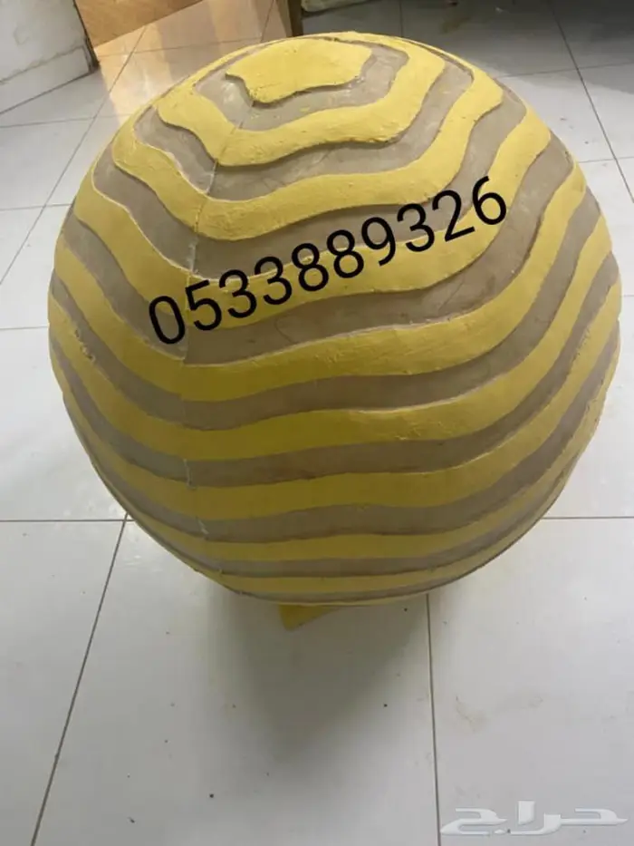 مجسمات اليوم الوطني ويوم التاسيس وكور مضيئة 10