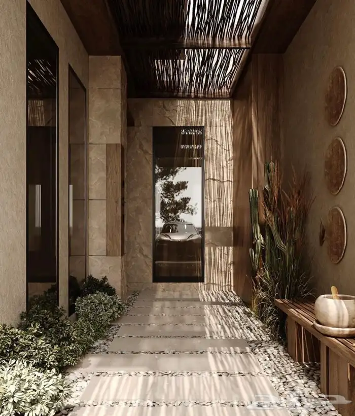 بناء كوخ وديكور الاستراحات والجلسات الخارجية والداخلية 15