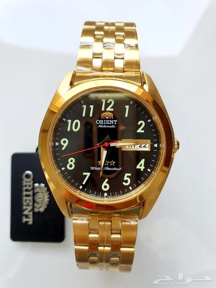 ساعة اورينت القديمة الاصلية تماتيك مضيئة بالظلام 0