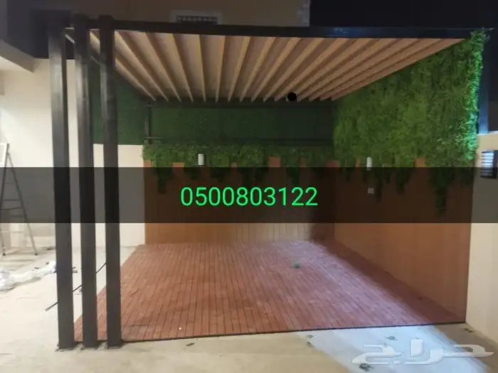 اصباغ ديكورات مضلات سواتر بديل رخام بديل خشب عشب صناعي 7