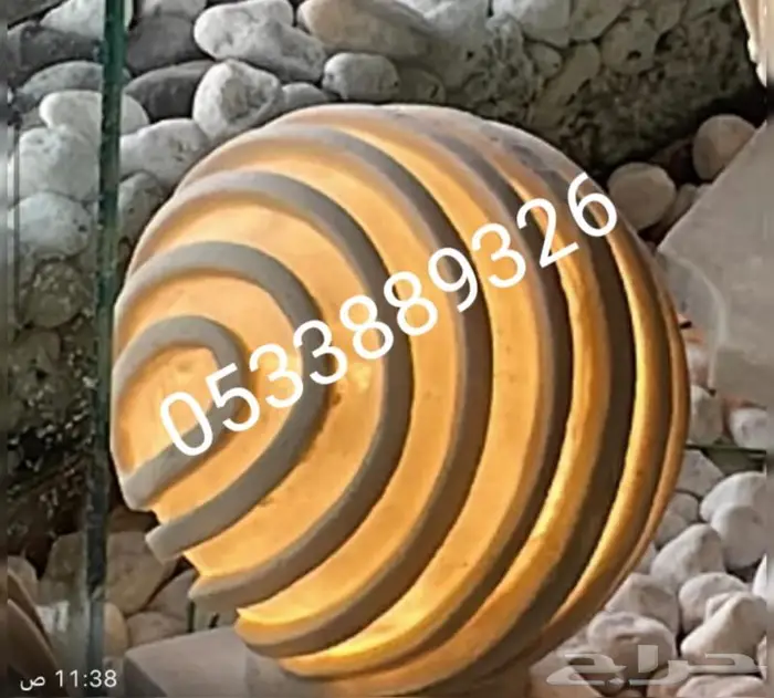 مجسمات اليوم الوطني ويوم التاسيس وكور مضيئة 11