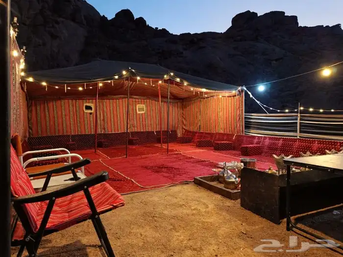 تجهيز مخيمات في حائل مع عمال ضيافة 24