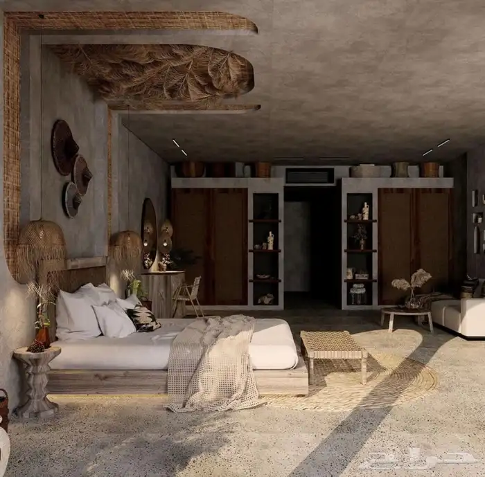 بناء كوخ وديكور الاستراحات والجلسات الخارجية والداخلية 17