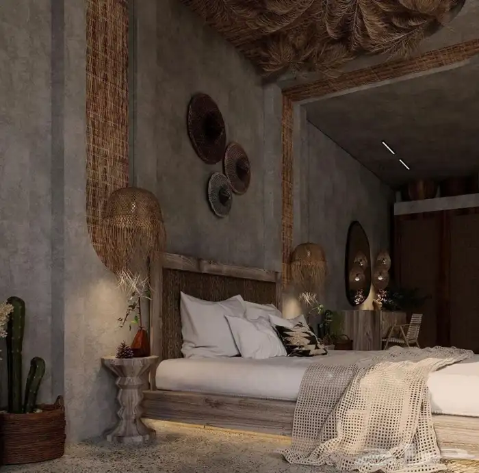 بناء كوخ وديكور الاستراحات والجلسات الخارجية والداخلية 19