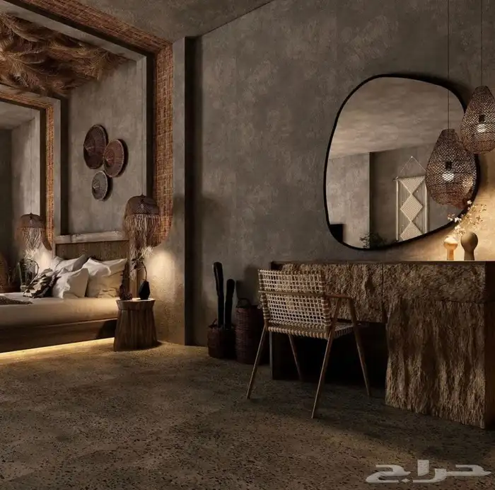 بناء كوخ وديكور الاستراحات والجلسات الخارجية والداخلية 18