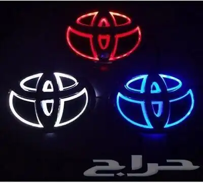 شعار تويوتا ليد Toyota LED ابيض مميز لجميع الموديلات 1