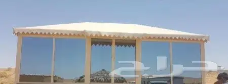 خيام بيوت شعر مظلات سواتر برجولات جلسات هناجر شبوك زراعيه 14
