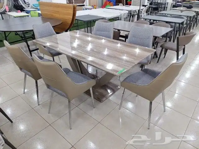 طاولات وسفر طعام رخام وخشب للطلب واتس 3