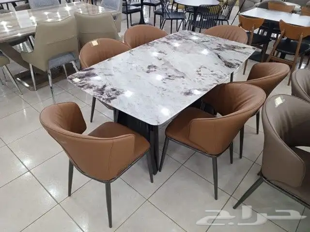 طاولات وسفر طعام رخام وخشب للطلب واتس 7